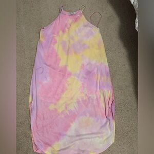 Tie-Dye Halter Dress